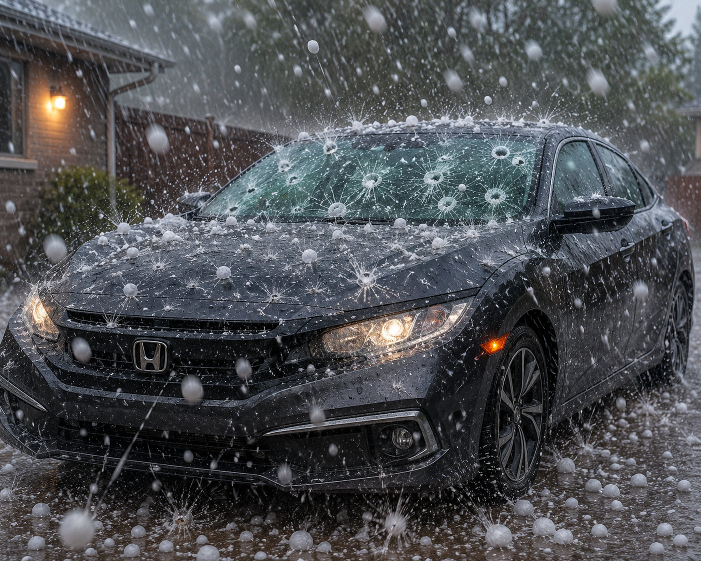 Hail storm damage